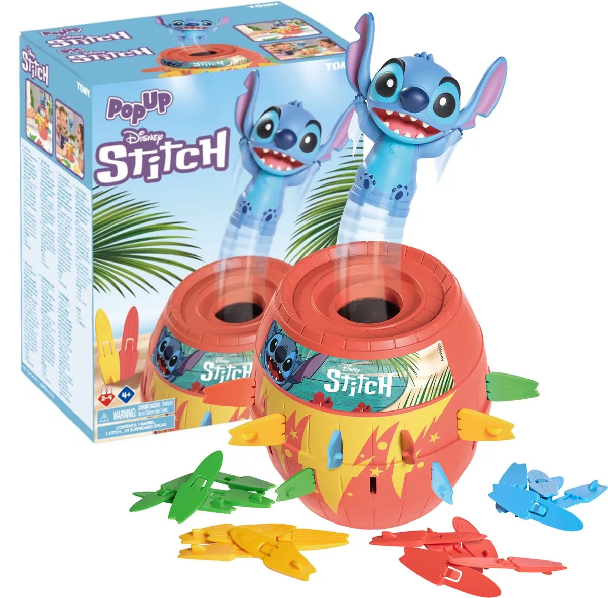 Disney Stitch, Pop Up Stitch fra TOMY – æske