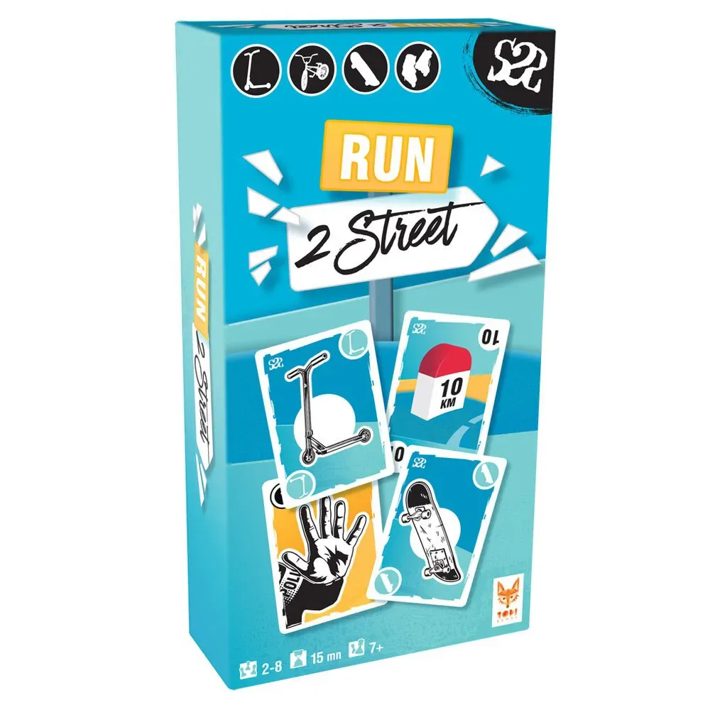Run 2 Street Kaartspel van Topi Games – doos