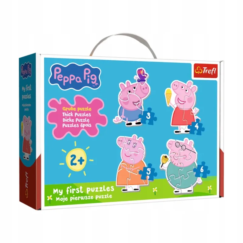 2x Trefl Peppa Pig Puzzel Baby Classic - Kleine Varkens Vriendjes (18 Stuks) van Trefl, editie Meerkleurig – doos