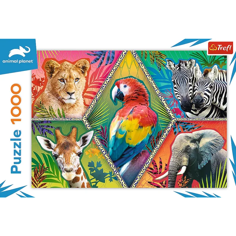 Animal Planet Puzzel Exotische Dieren 1000 Stukjes von Trefl, Ausgabe Mehrfarbig – Schachtel 3 von 3