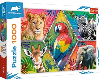 Animal Planet Puzzel Exotische Dieren 1000 Stukjes von Trefl, Ausgabe Mehrfarbig – Schachtel 1 von 3