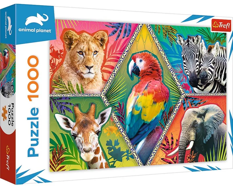 Animal Planet Puzzel Exotische Dieren 1000 Stukjes from Trefl, Multicolour edition – box