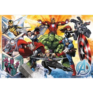 Avengers Stripfiguren Legpuzzel - 100 stukjes - Vanaf 5 jaar de Trefl, édition Multicolore – boîte 3 sur 3