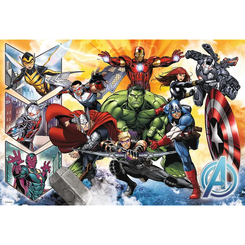 Avengers Stripfiguren Legpuzzel - 100 stukjes - Vanaf 5 jaar de Trefl, édition Multicolore – boîte 3 sur 3