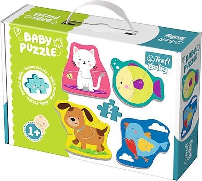 Baby Puzzle - Dieren - 8 Stuks - 12+ Maanden van Trefl, editie Meerkleurig – doos