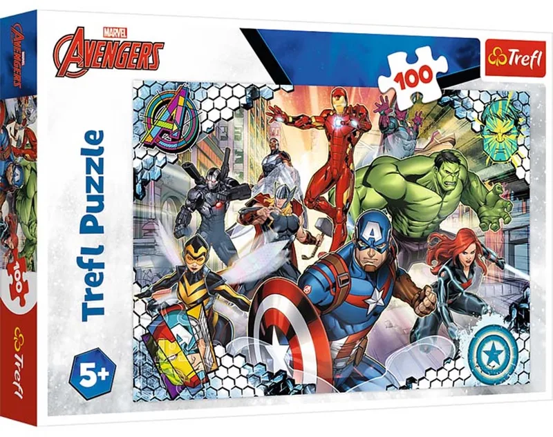 Beroemde Avengers Disney Marvel The Avengers Legpuzzel - 100 stukjes - Vanaf 5 jaar from Trefl, Multicolour edition – box