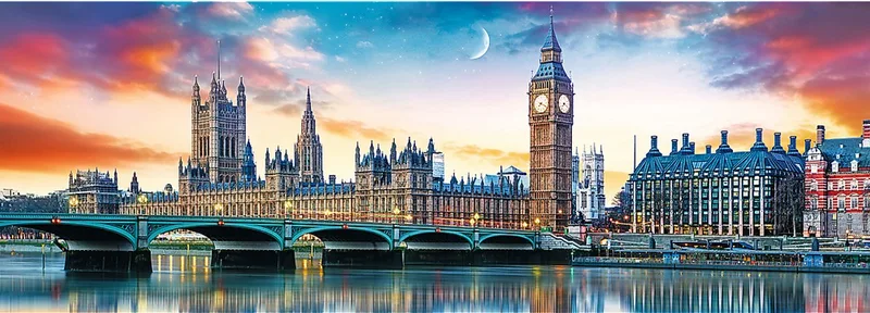 Big Ben en Paleis van Westminster Londen Legpuzzel - 500 stukjes - Vanaf 10 jaar van Trefl, editie Meerkleurig – doos
