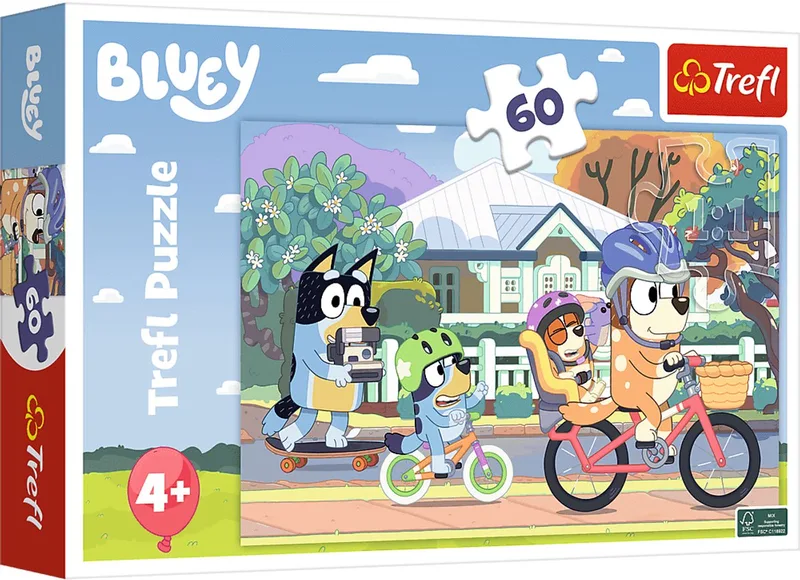 Bluey Legpuzzel - 60 stukjes - Vanaf 4 jaar van Trefl, editie Meerkleurig – doos