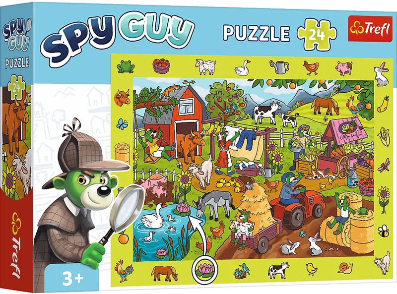 Boerderijdieren Maxi Legpuzzel - 24 stukjes - Vanaf 3 jaar van Trefl, editie Meerkleurig – doos