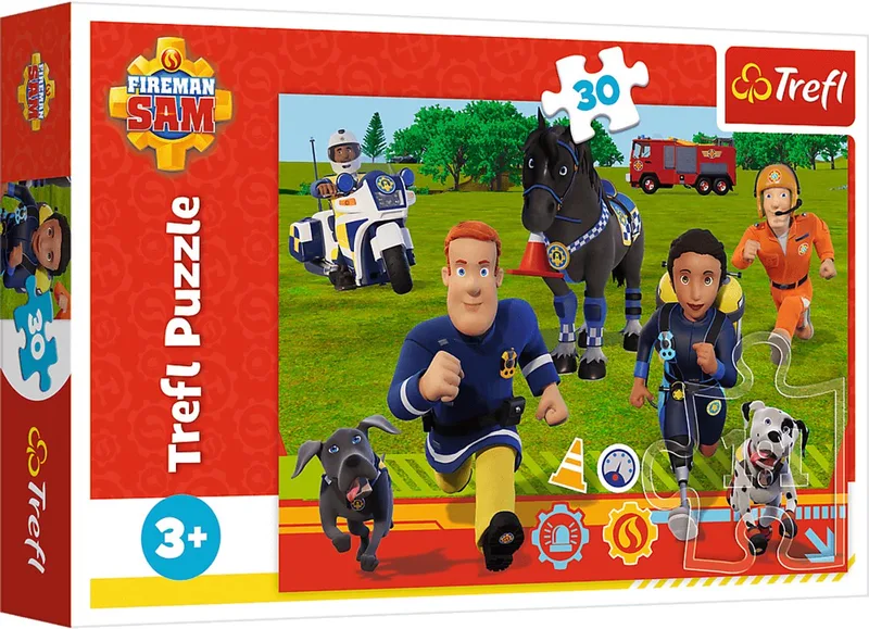 Brandweerman Sam Ready to Help Legpuzzel - 30 stukjes - Vanaf 3 jaar from Trefl, Multicolour edition – box