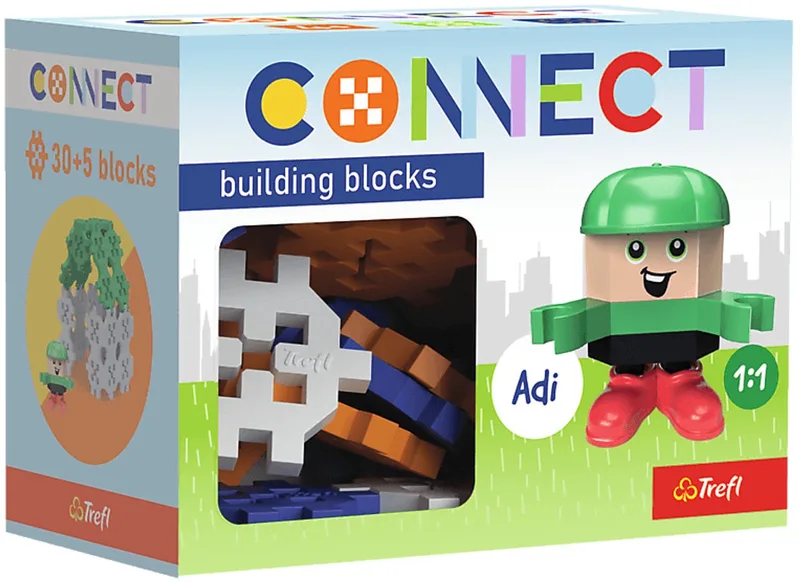 Connect | Bouwstenen Adi 35 Stuks from Trefl, Multi edition – box