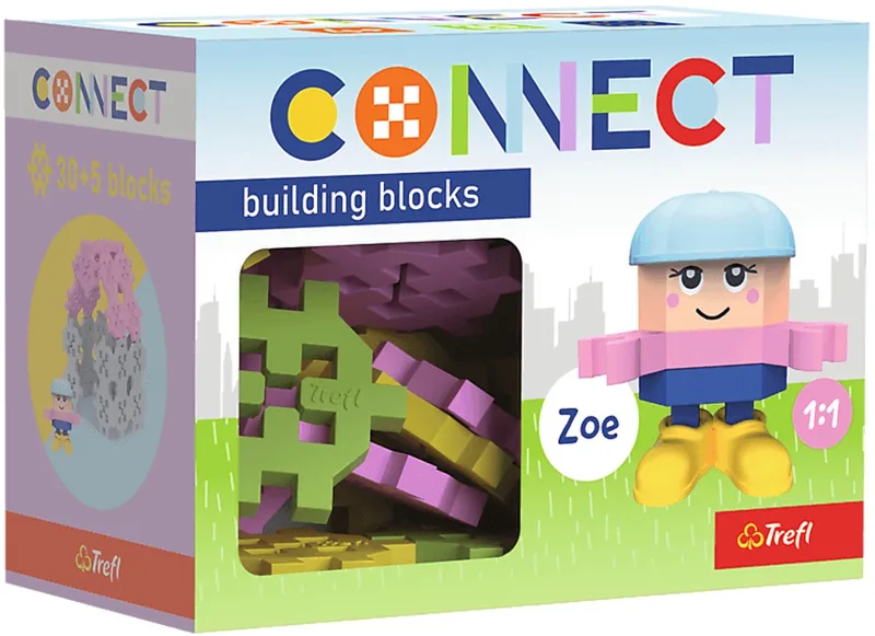 Connect | Bouwstenen Zoe 35 Stuks von Trefl, Ausgabe Multi – Schachtel