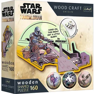 De Mandaloriaan Hereniging Lucasfilm Star Wars Hout Houten Legpuzzel - 160 stukjes - Vanaf 6 jaar from Trefl, Multicolour edition – box 1 of 2