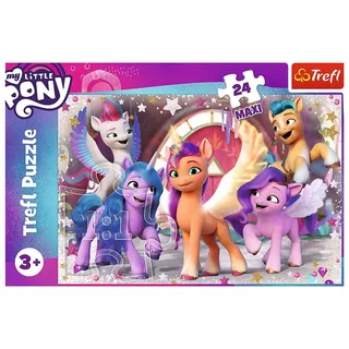 De Vreugde van de Pony's Hasbro My Little Pony Legpuzzel - 24 stukjes - Vanaf 3 jaar von Trefl, Ausgabe Mehrfarbig – Schachtel 2 von 3