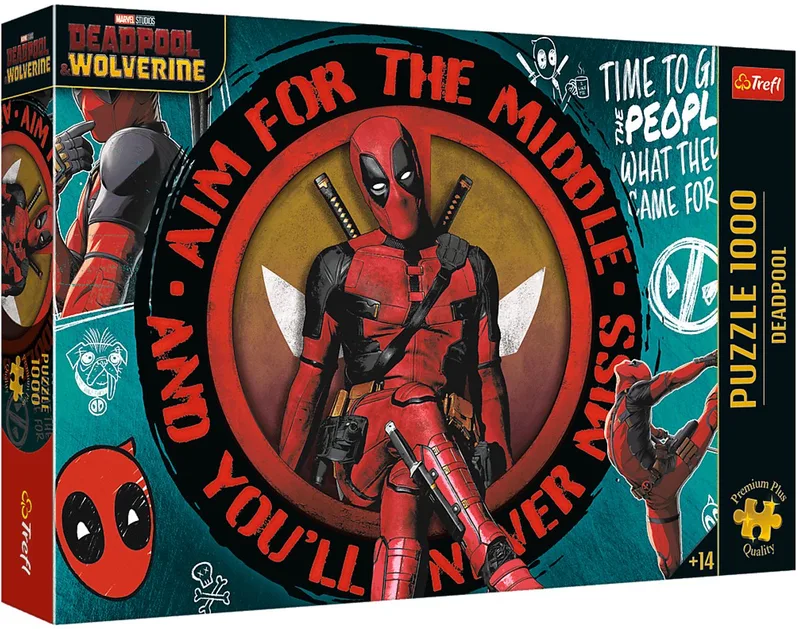 Deadpool Marvel Legpuzzel - 1000 stukjes - Vanaf 12 jaar van Trefl, editie Meerkleurig – doos