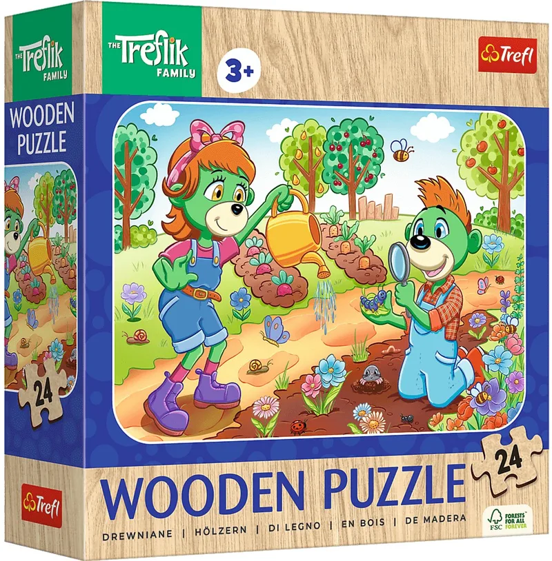 Dieren Kinderpuzzel Hout Houten Legpuzzel - 50 stukjes - Vanaf 4 jaar van Trefl, editie Meerkleurig – doos