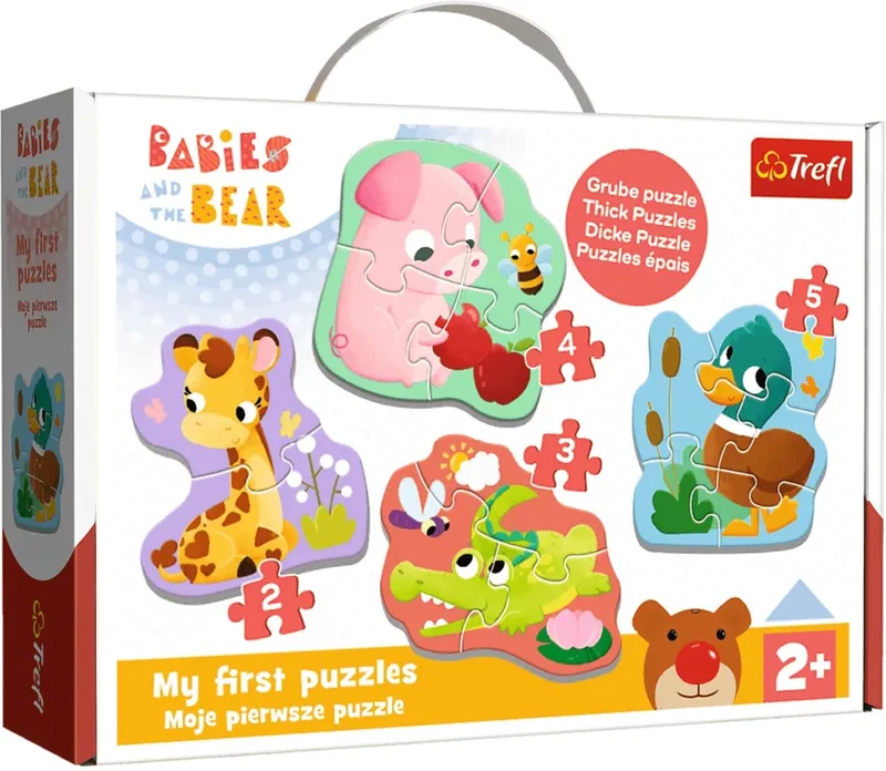 Dieren Legpuzzel - 5 stukjes - Vanaf 2 jaar van Trefl, editie Meerkleurig – doos
