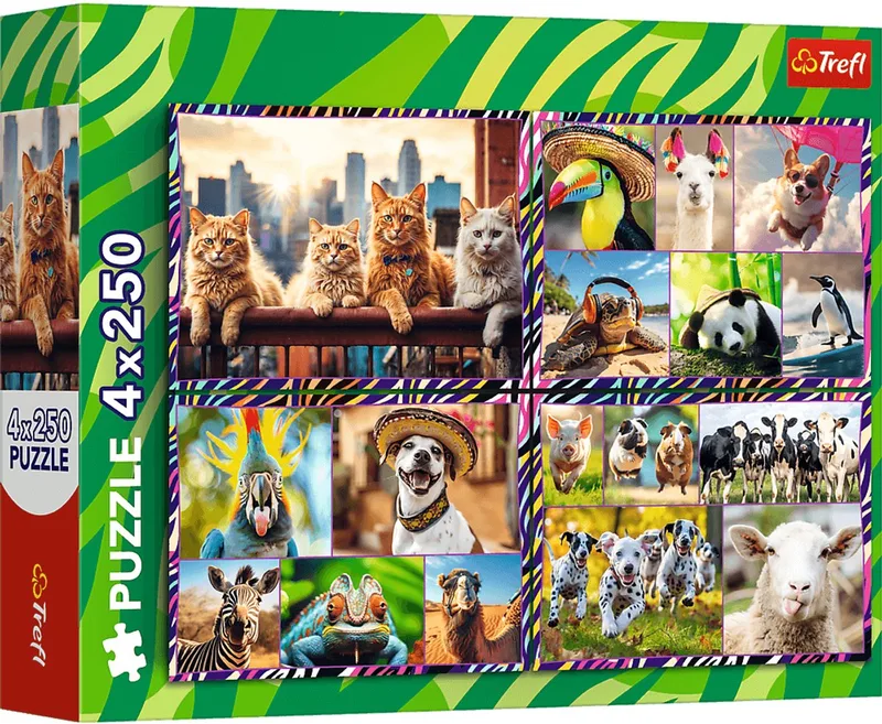 Dierenwereld Legpuzzel - 250 stukjes - Vanaf 7 jaar van Trefl, editie Meerkleurig – doos