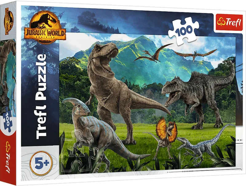 Dinosauriërs Legpuzzel - 100 stukjes - Vanaf 5 jaar van Trefl, editie Meerkleurig – doos