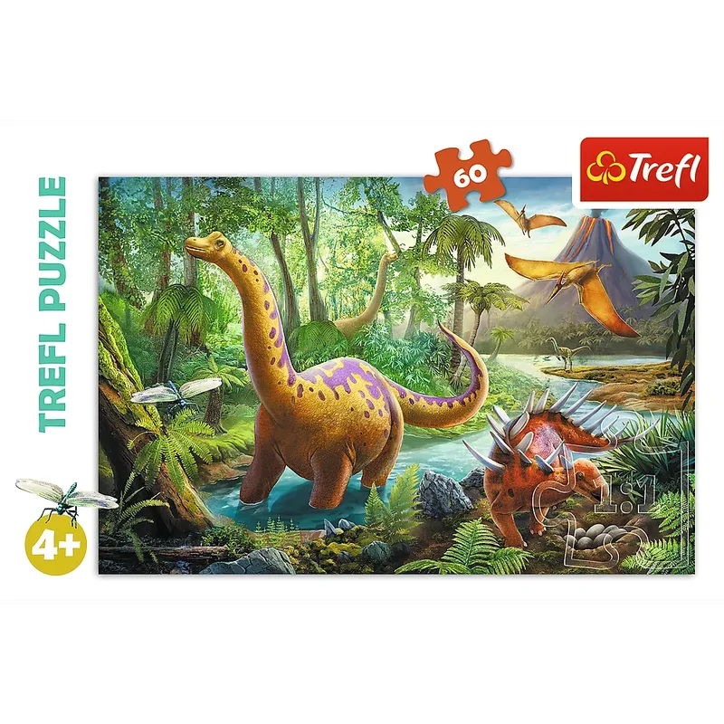 Dinosauriërs Legpuzzel - 60 stukjes - Vanaf 4 jaar from Trefl, Multicolour edition – box 3 of 3