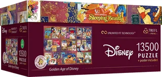 Disney legpuzzel Golden Age - 13500 stukjes, klassiek speelgoed. from Trefl, Multicolour edition – box 2 of 2