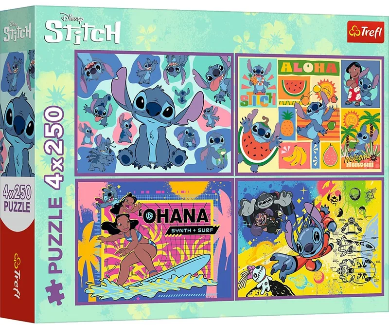Disney Lilo & Stitch Legpuzzel - 1000 stukjes - Vanaf 3 jaar van Trefl, editie Meerkleurig – doos