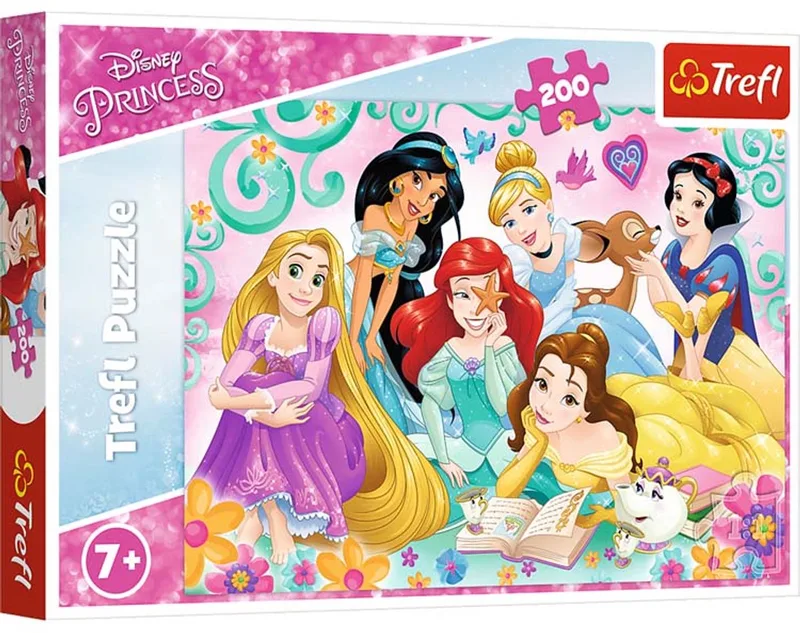 Disney Princess puzzel - 200 stukjes - legpuzzel voor kinderen. de Trefl, édition Multicolore – boîte