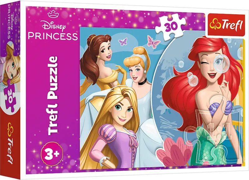 Disney Prinsessen Legpuzzel - 30 stukjes - Vanaf 3 jaar van Trefl, editie Meerkleurig – doos