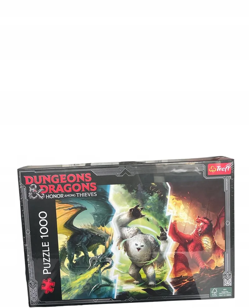 Dungeons & Dragons puzzel 1000 stukjes: legendarische monsters van Trefl – doos