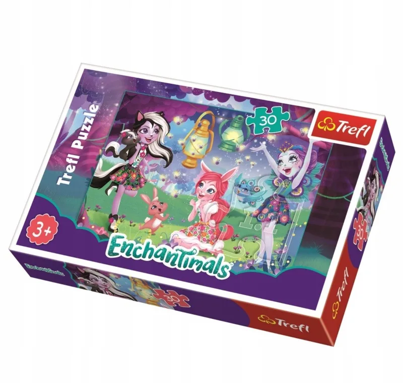 Enchantimals Legpuzzel - 30 stukjes - Vanaf 3 jaar van Trefl, editie Meerkleurig – doos