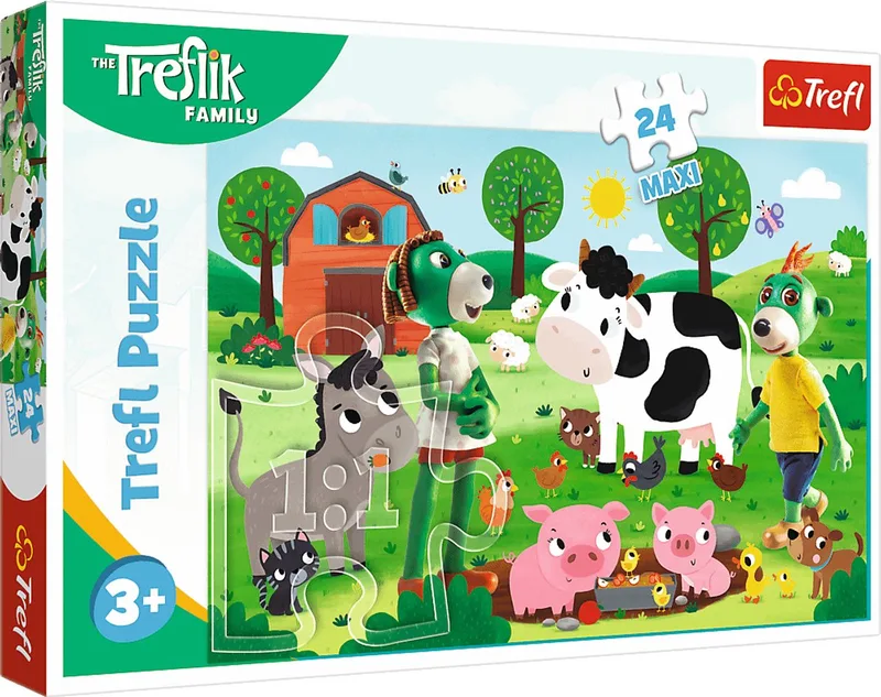 Family Boerderij Maxi Legpuzzel - 24 stukjes - Vanaf 3 jaar from Trefl, Multicolour edition – box