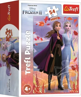Frozen II Mini Puzzel 54 Stukjes Anna & Elsa de Trefl, édition Multicolore – boîte 2 sur 2