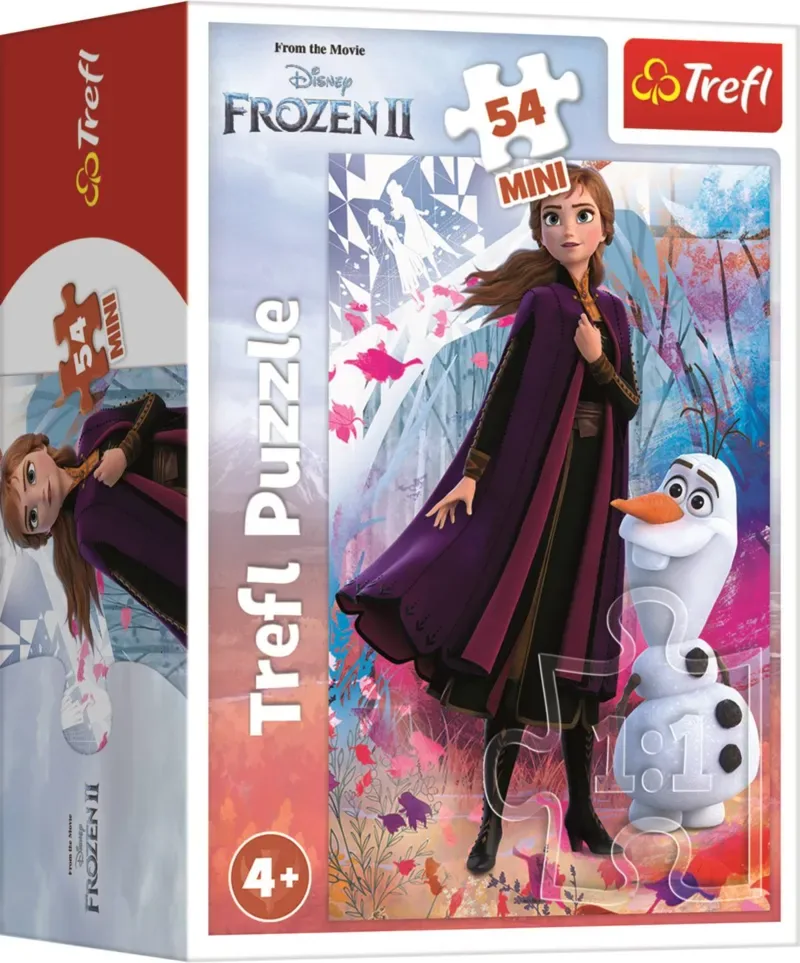 Frozen II Mini Puzzel Anna & Olaf - 54 Elementen van Trefl, editie Meerkleurig – doos 2 van 2