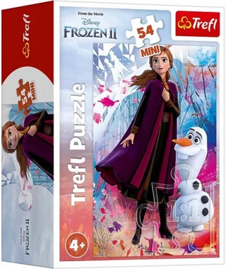 Frozen II Mini Puzzel Anna & Olaf - 54 Elementen van Trefl, editie Meerkleurig – doos 1 van 2