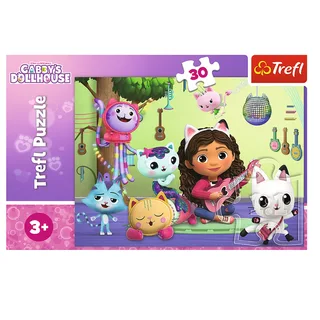 Gabby's Poppenhuis Kattenhuisje Legpuzzel - 30 stukjes - Vanaf 3 jaar från Trefl, utgåva Flerfärgad – kartong 3 av 3