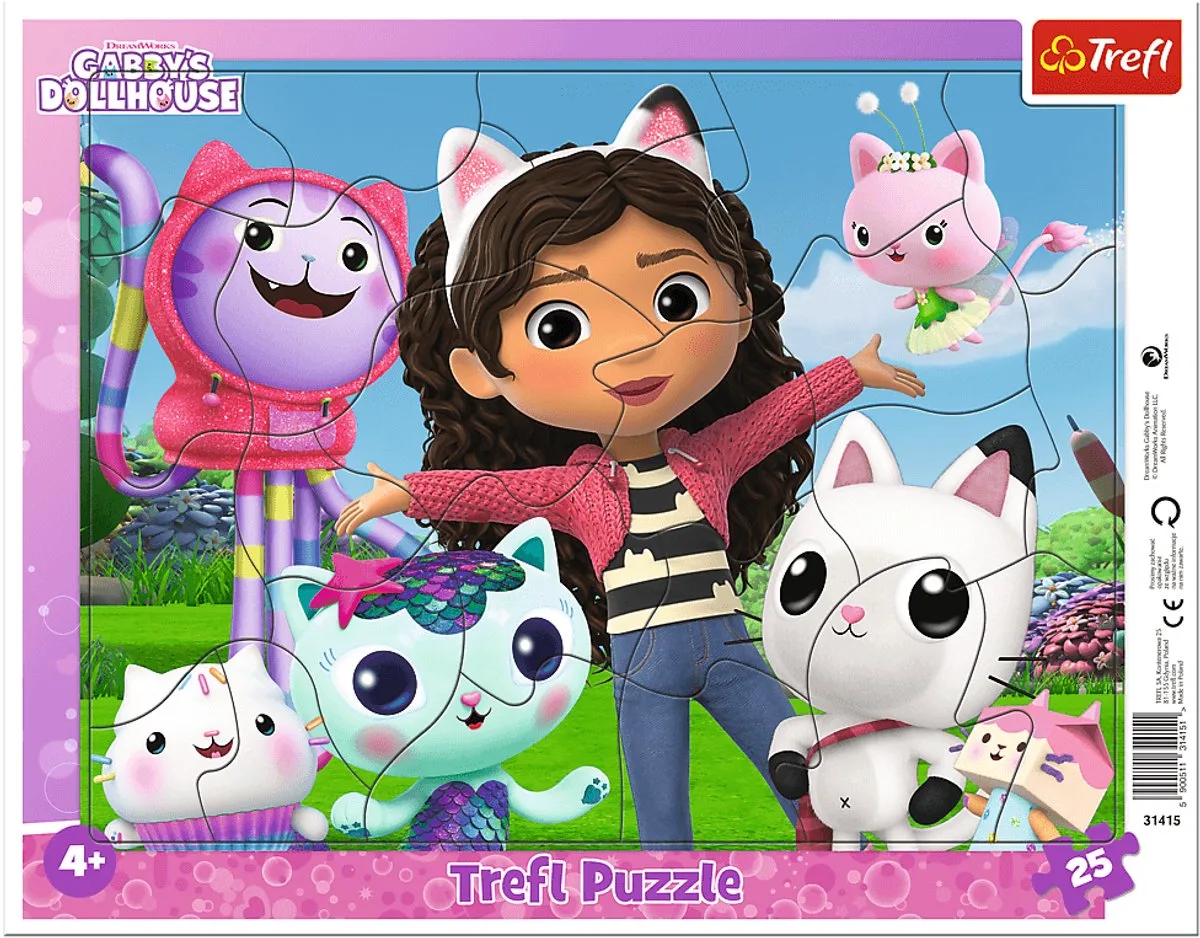 Gabby's Poppenhuis Meet Gabby Legpuzzel - 25 stukjes - Vanaf 3 jaar van Trefl, editie Meerkleurig – doos