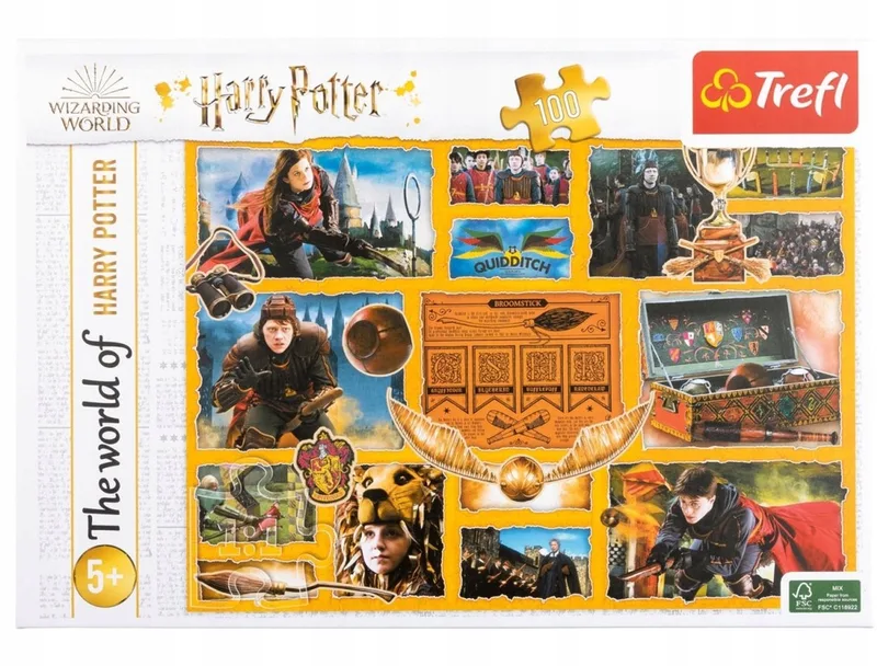 Harry Potter Puzzel 100 Stukken - Magische Wereld från Trefl – kartong