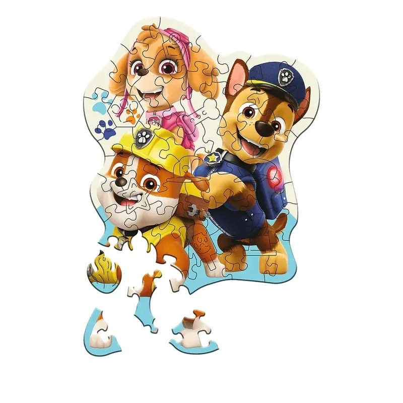 Holzpuzzel Junior 50 - Paw Patrol. från Trefl, utgåva Flerfärgad – kartong 2 av 3