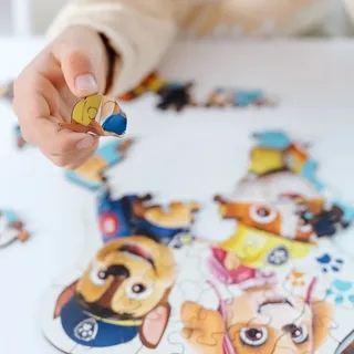 Holzpuzzel Junior 50 - Paw Patrol. från Trefl, utgåva Flerfärgad – kartong 3 av 3