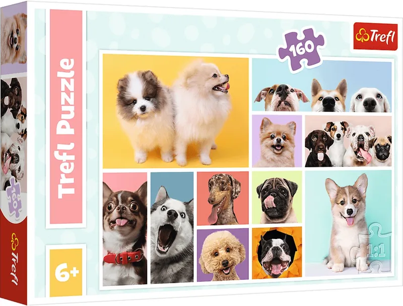 Honden Legpuzzel - 160 stukjes - Vanaf 6 jaar van Trefl, editie Meerkleurig – doos