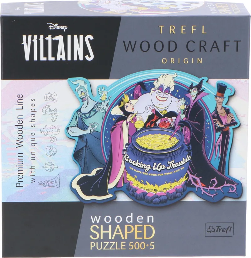 houten puzzel Disney Villains 500+5 stukjes - milieuvriendelijk FSC. from Trefl, Multicolour edition – box 1 of 4