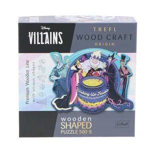 houten puzzel Disney Villains 500+5 stukjes - milieuvriendelijk FSC. from Trefl, Multicolour edition – box 3 of 4