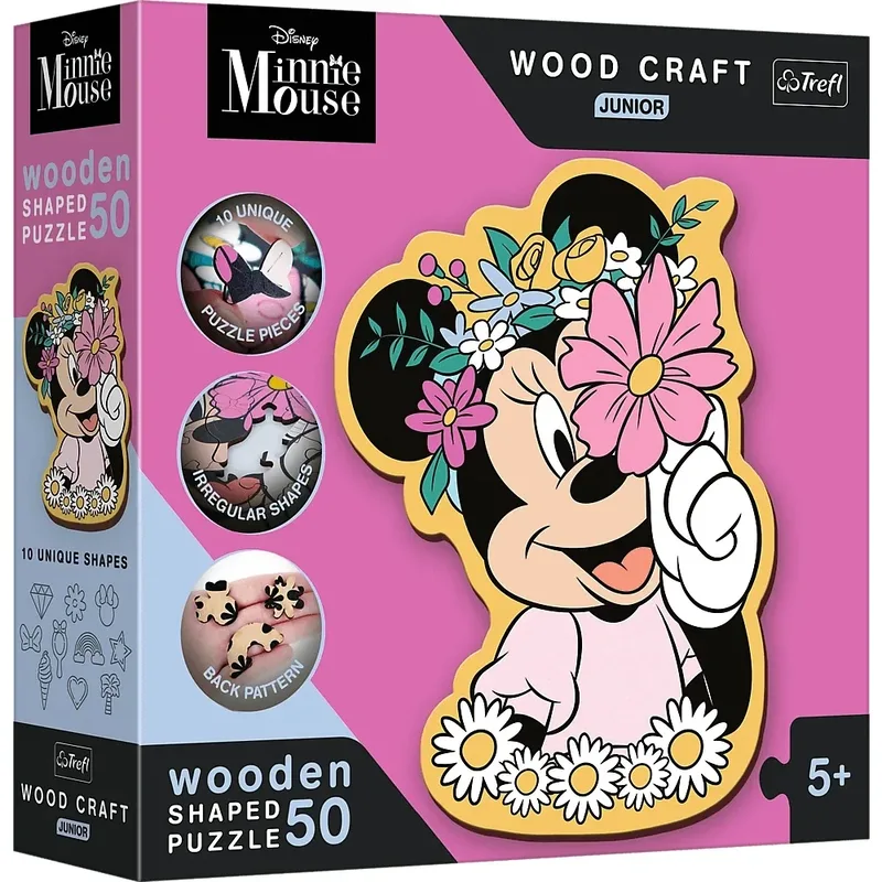 houten puzzel junior Minnie Mouse Disney FSC duurzaam speelgoed. from Trefl, Multicolour edition – box 2 of 3