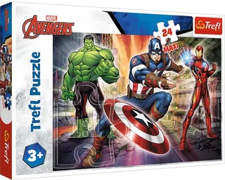 In de Wereld van Avengers Disney Marvel The Avengers Legpuzzel - 24 stukjes - Vanaf 3 jaar von Trefl, Ausgabe Mehrfarbig – Schachtel 1 von 3