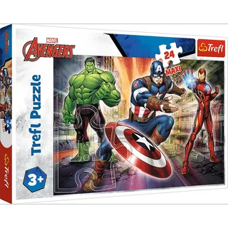 In de Wereld van Avengers Disney Marvel The Avengers Legpuzzel - 24 stukjes - Vanaf 3 jaar von Trefl, Ausgabe Mehrfarbig – Schachtel 3 von 3