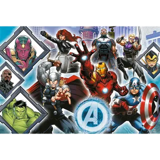 Je Favoriete Avengers Disney Marvel XL Legpuzzel - 104 stukjes - Vanaf 3 jaar von Trefl, Ausgabe Mehrfarbig – Schachtel 2 von 3