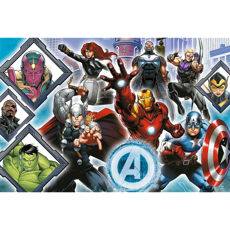 Je Favoriete Avengers Disney Marvel XL Legpuzzel - 104 stukjes - Vanaf 3 jaar von Trefl, Ausgabe Mehrfarbig – Schachtel 2 von 3