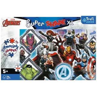 Je Favoriete Avengers Disney Marvel XL Legpuzzel - 104 stukjes - Vanaf 3 jaar von Trefl, Ausgabe Mehrfarbig – Schachtel 3 von 3