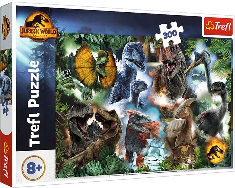 Jurassic World Dinosaurussen Legpuzzel - 300 stukjes - Vanaf 8 jaar van Trefl, editie Meerkleurig – doos