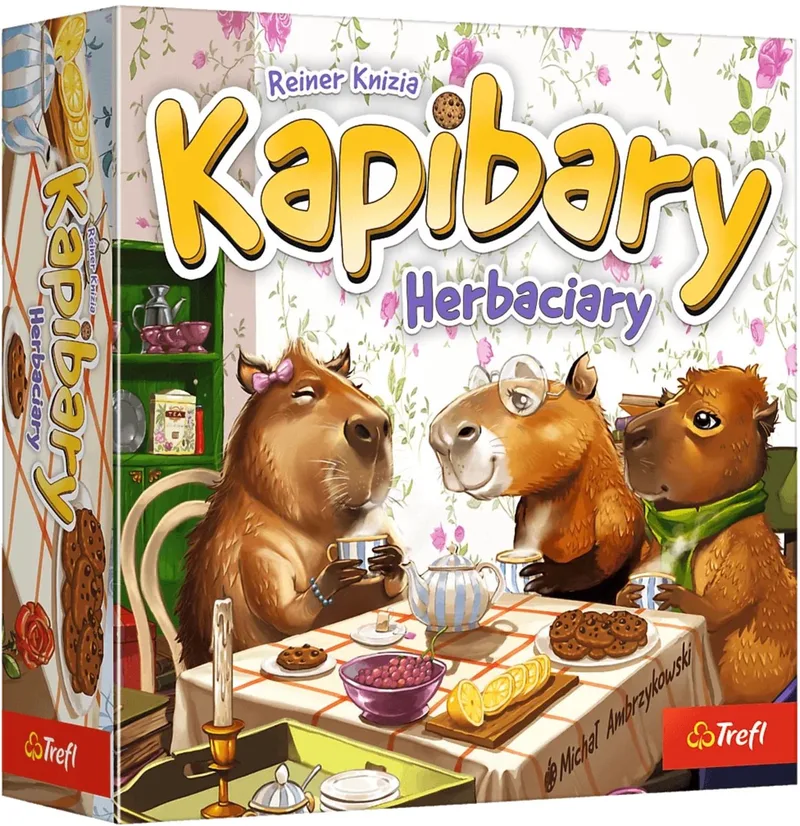 Kapibary Herbaciary - Kaartspel - Elegante Theepartij - Strategie von Trefl – Schachtel